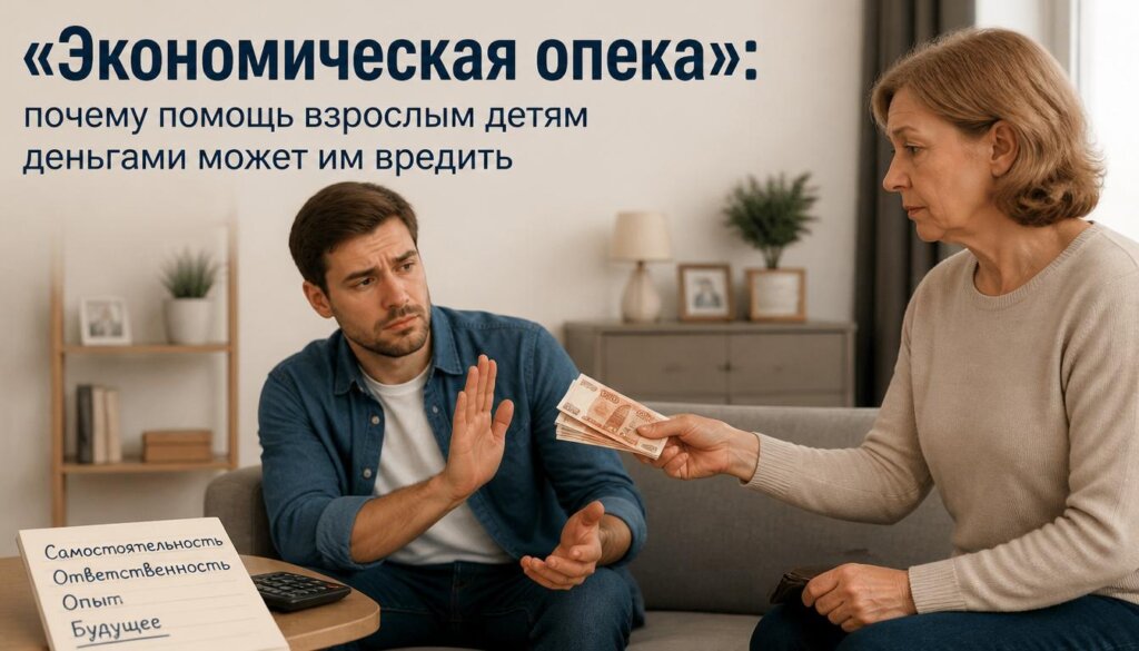 «Экономическая опека»: почему помощь взрослым детям деньгами может им вредить