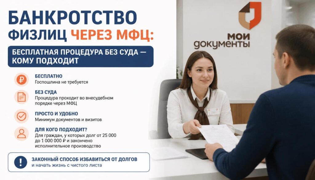 Как списать долги бесплатно через МФЦ в 2026 году — полный гайд