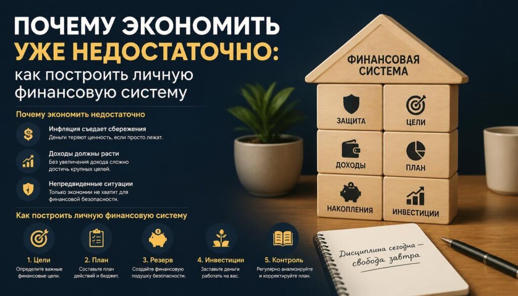 Как построить личную финансовую систему в 2026 — вместо простой экономии